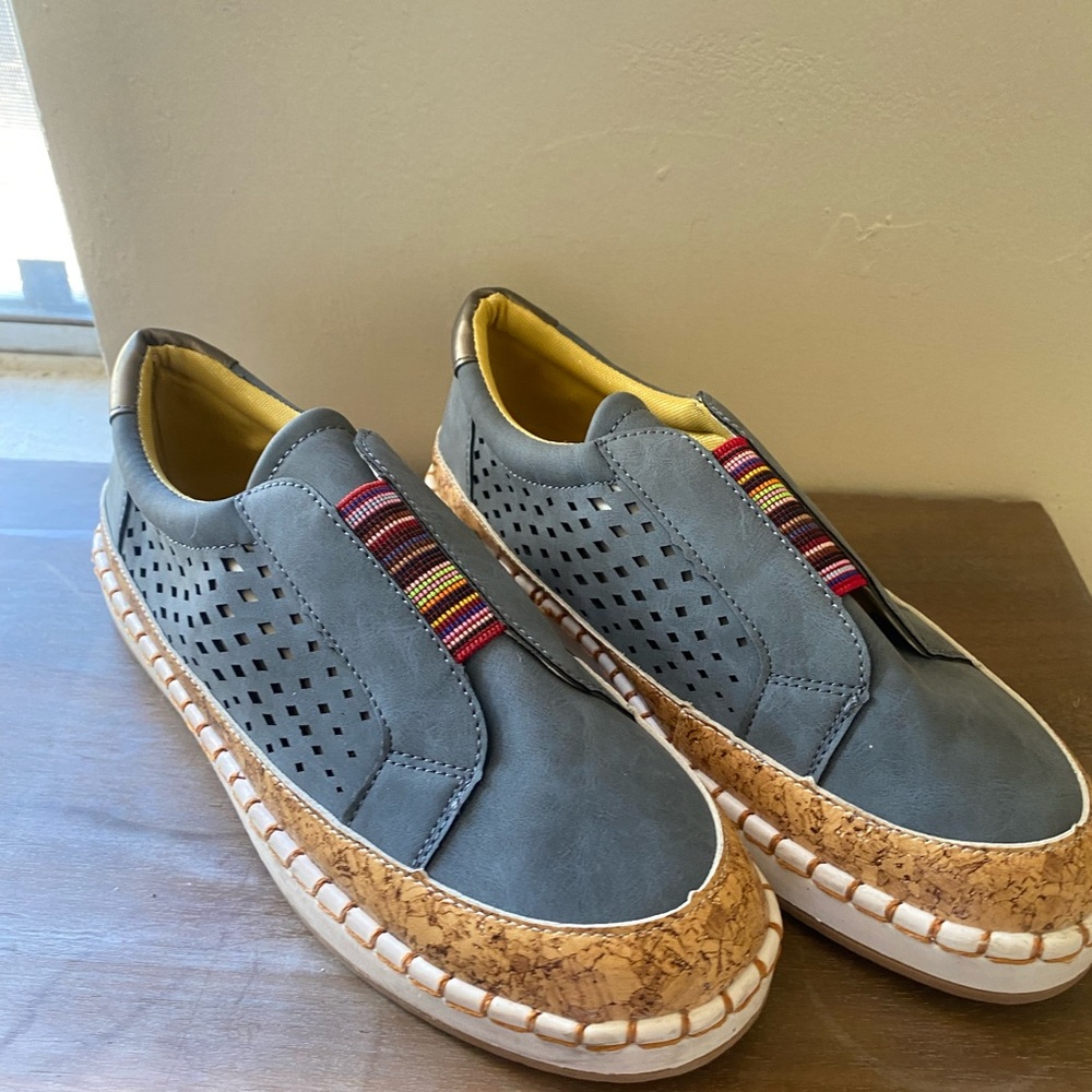 Stylish Gray Slip-On Shoes